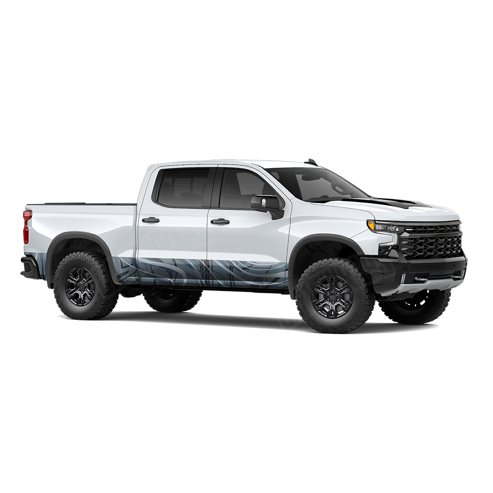 Liquid Smoke Navy Rocker Panel Wraps
