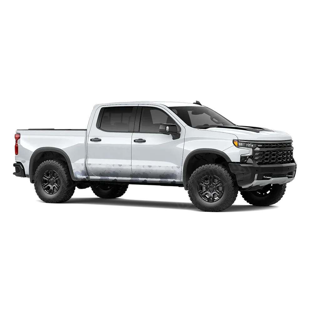 Nemesis Snow Tundra Rocker Panel Wraps