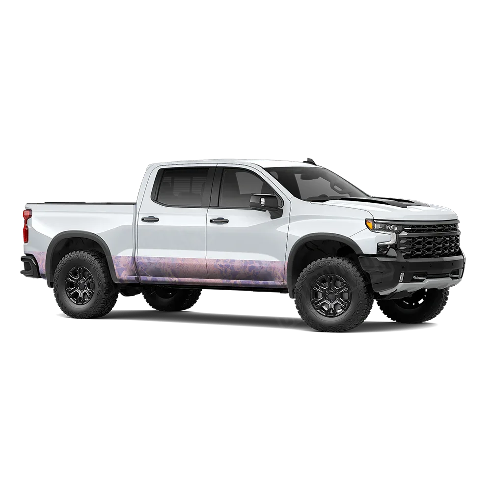 Realtree WAV3 Purple Rose Rocker Panel Wraps