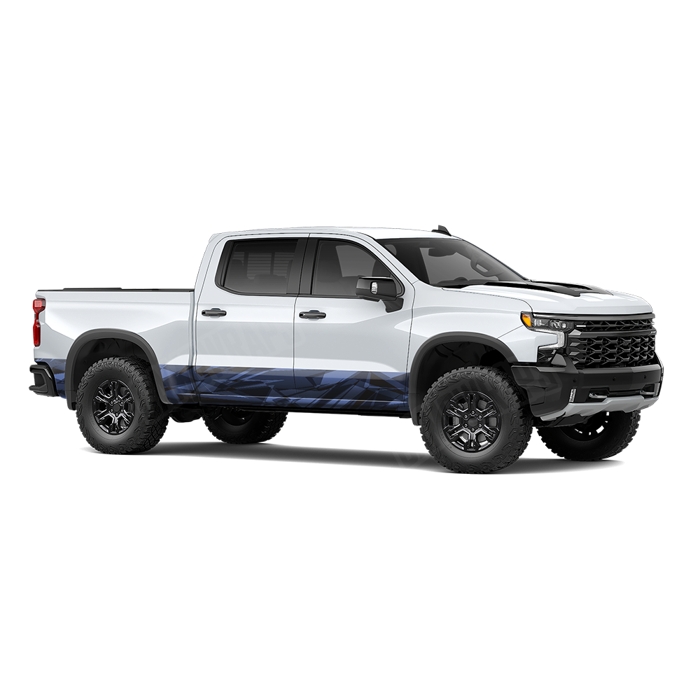 Sharp Blue Midnight Rocker Panel Wraps