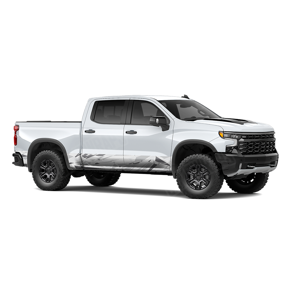 Sharp Snow Rocker Panel Wraps