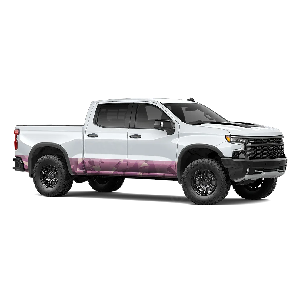 Shattered Floral Rocker Panel Wraps