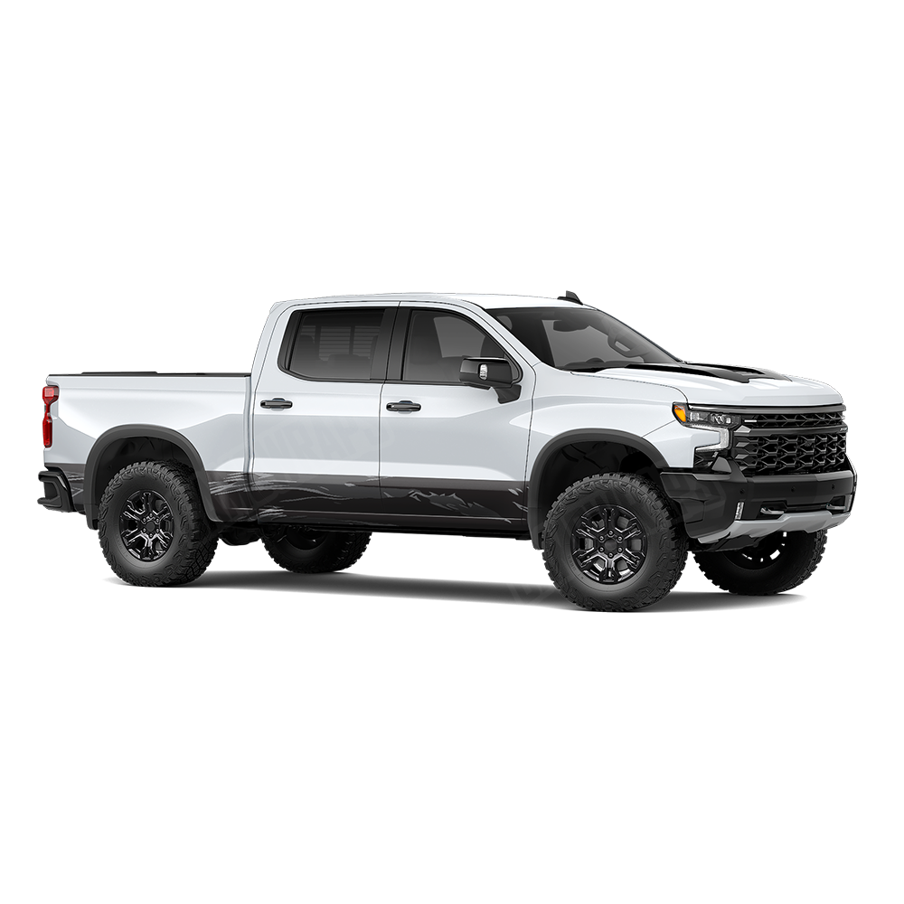 Shredded Midnight Rocker Panel Wraps