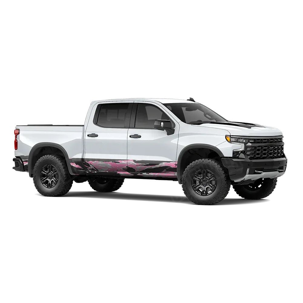 Vietnam Tiger Stripe Pink Tiger Rocker Panel Wraps