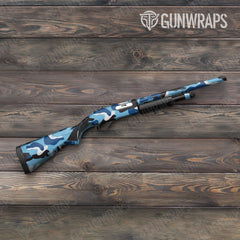 Classic Baby Blue Shotgun Gun Skin Vinyl Wraps