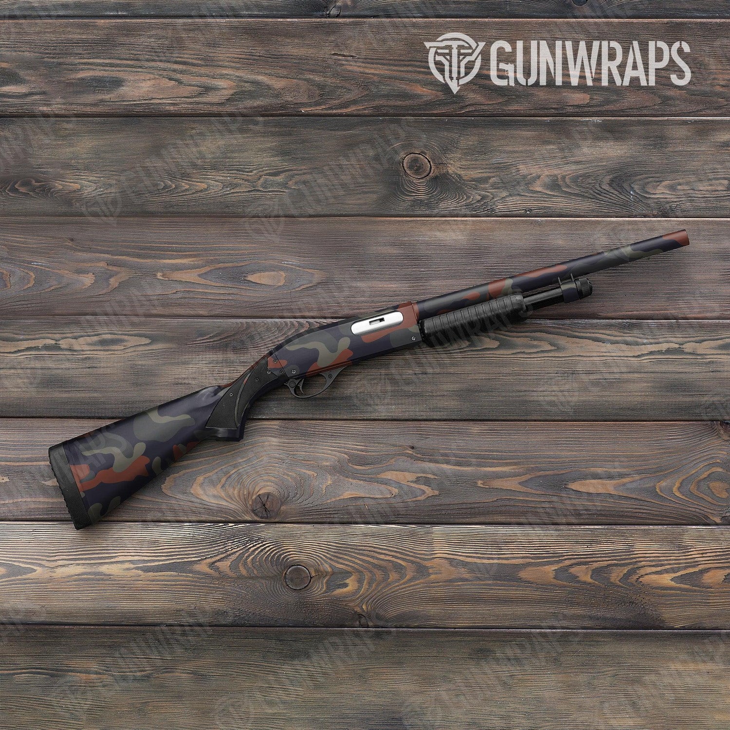 Classic Blue Copper Shotgun Gun Skin Vinyl Wraps