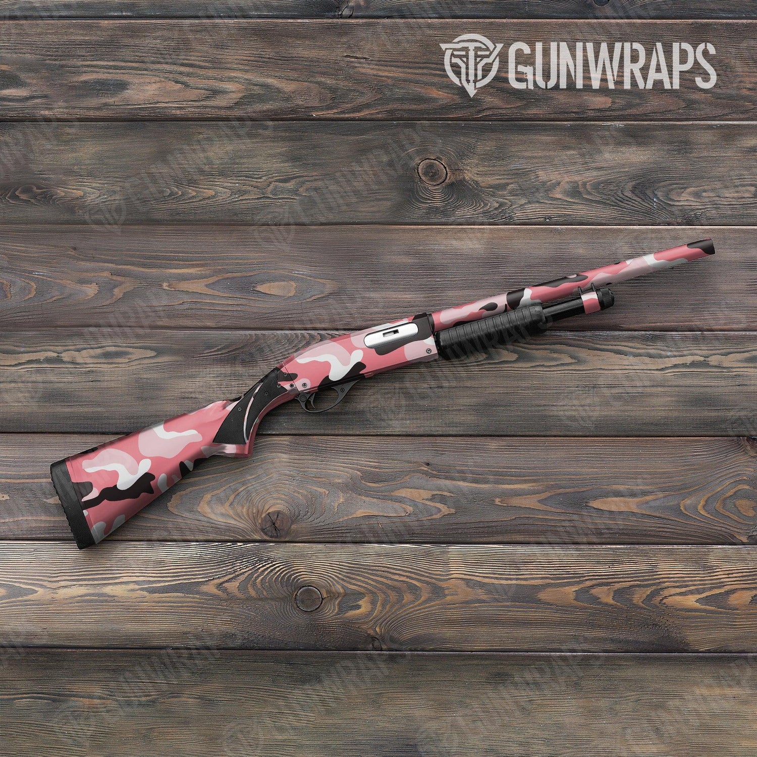 Classic Pink Shotgun Gun Skin Vinyl Wraps