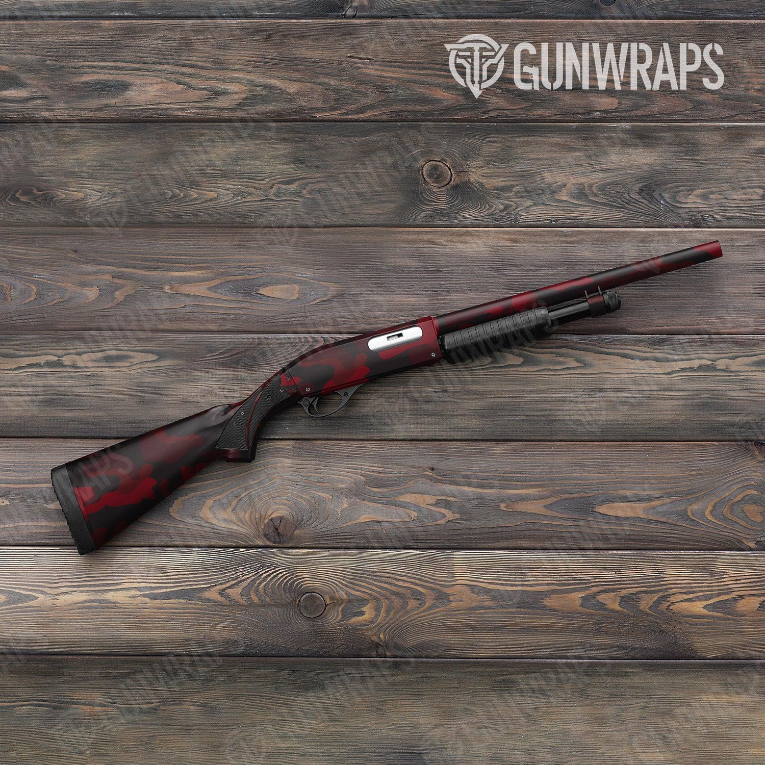 Classic Vampire Red Shotgun Gun Skin Vinyl Wraps