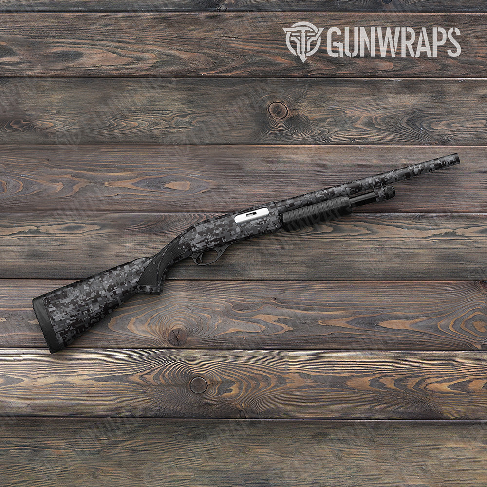 Digital Midnight Shotgun Gun Skin Vinyl Wraps