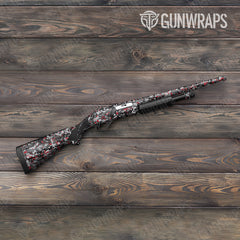 Digital Urban Red Shotgun Gun Skin Vinyl Wraps