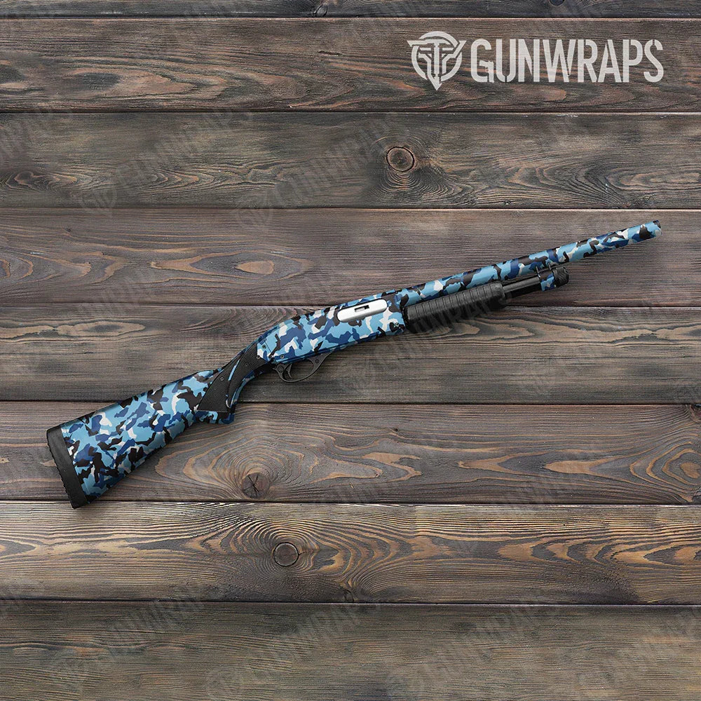 Erratic Baby Blue Shotgun Gun Skin Vinyl Wraps