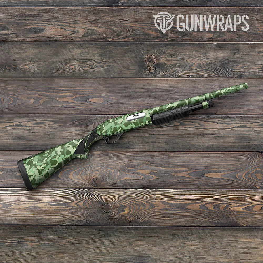 Erratic Pistachio Shotgun Gun Skin Vinyl Wraps