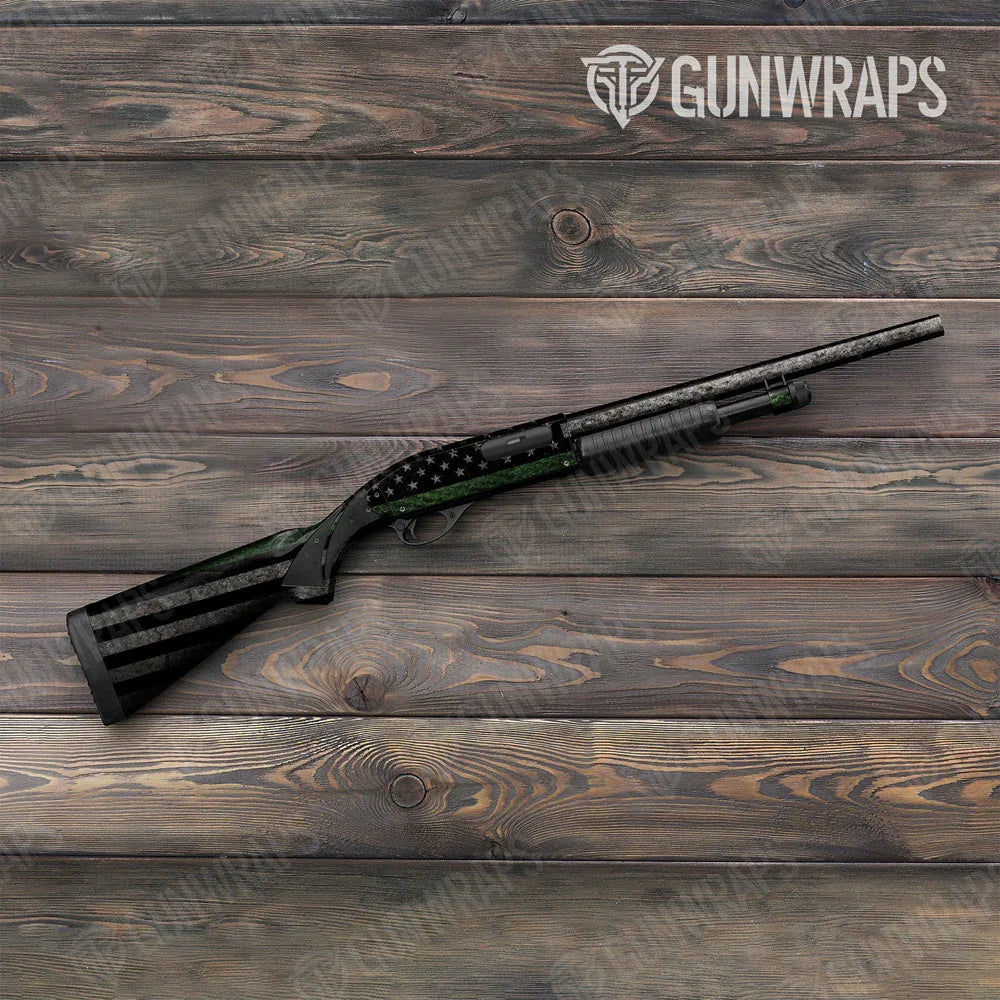 Patriotic Military Service Flag Shotgun Gun Skin Vinyl Wraps