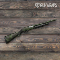 Ragged Army Dark Green Shotgun Gun Skin Vinyl Wraps