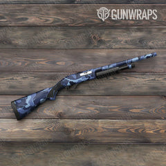 Ragged Blue Urban Night Shotgun Gun Skin Vinyl Wraps