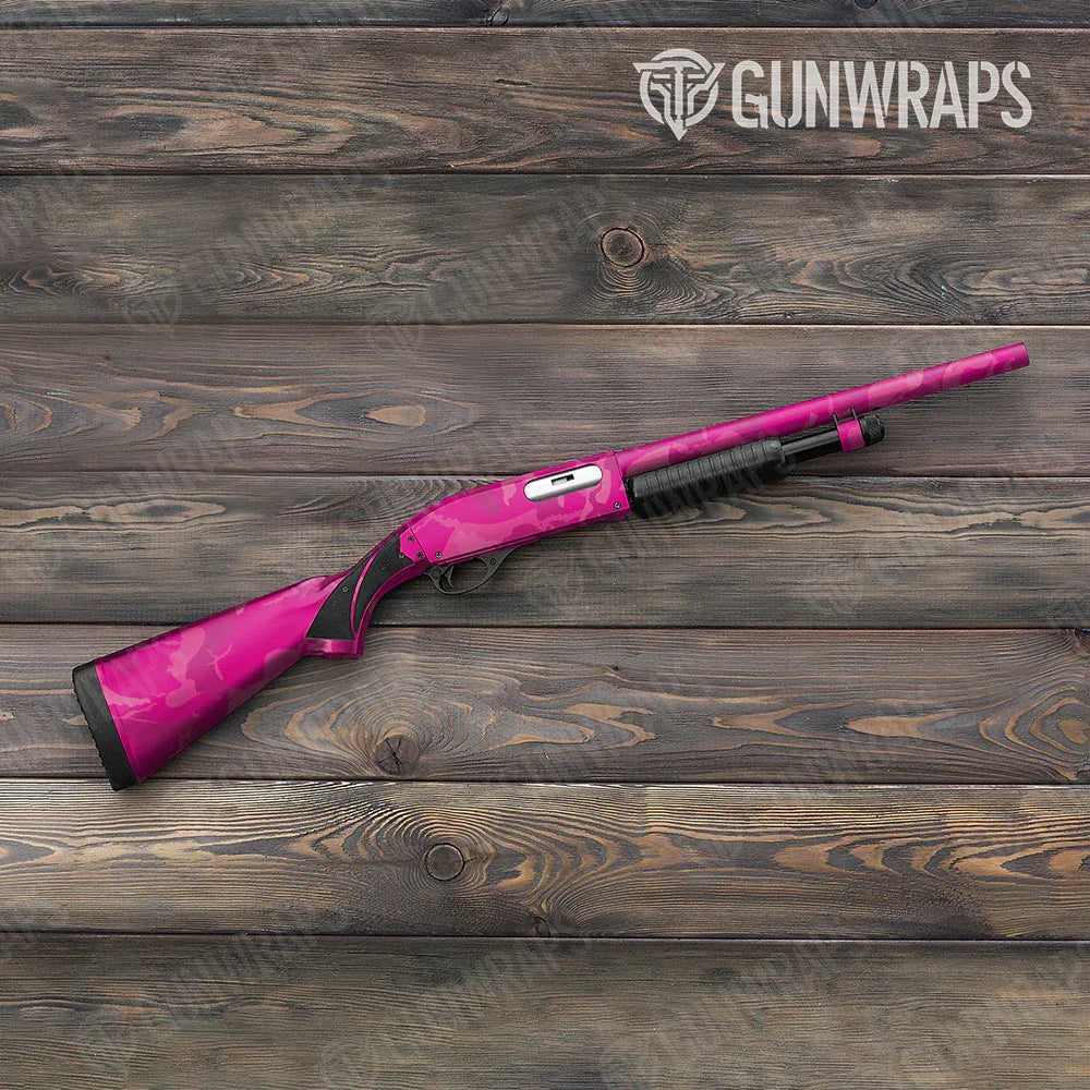 Ragged Elite Magenta Shotgun Gun Skin Vinyl Wraps