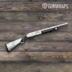 Ragged Elite White Shotgun Gun Skin Vinyl Wraps