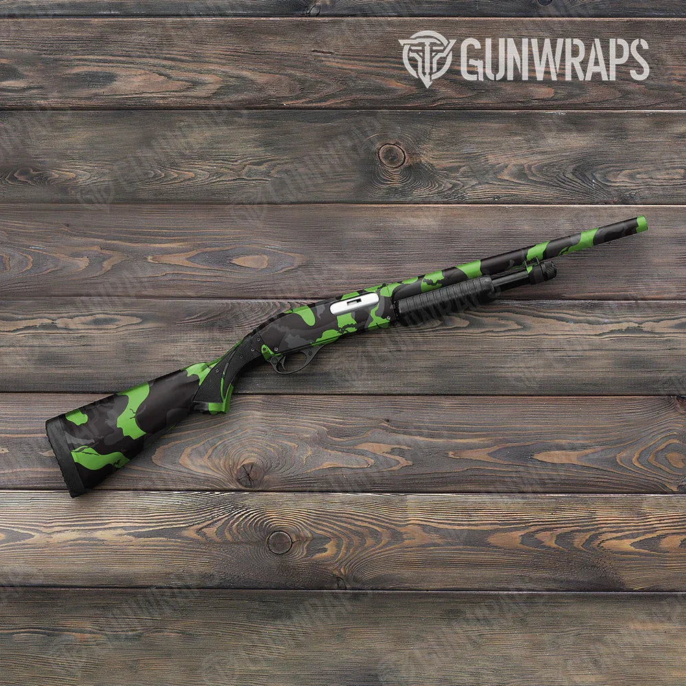 Ragged Metro Green Shotgun Gun Skin Vinyl Wraps