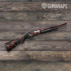 Ragged Militant Red Shotgun Gun Skin Vinyl Wraps