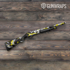Ragged Yellow Tiger Shotgun Gun Skin Vinyl Wraps
