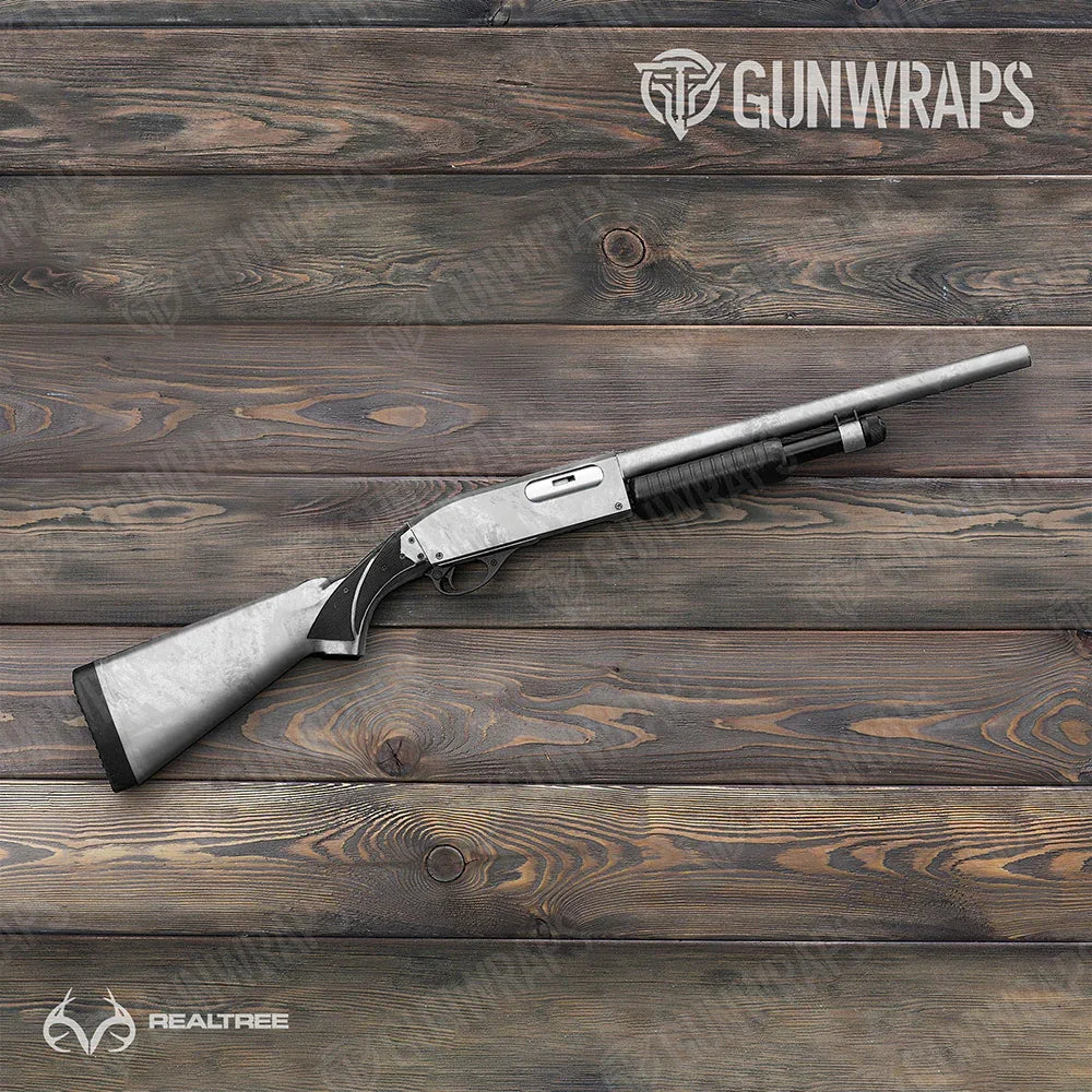 Realtree Aspect White Out Shotgun Gun Skin Vinyl Wraps
