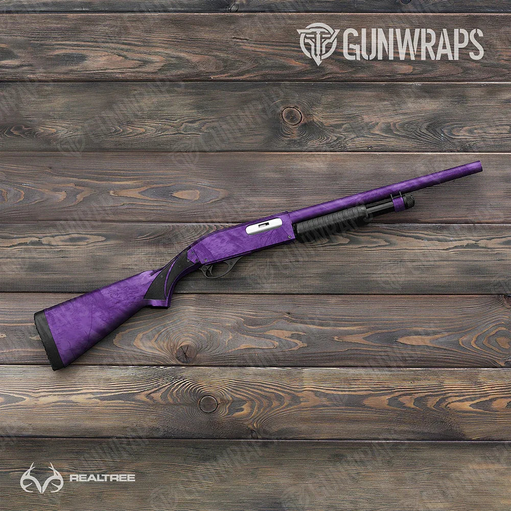 Realtree Fishing Purple Shotgun Gun Skin Vinyl Wraps