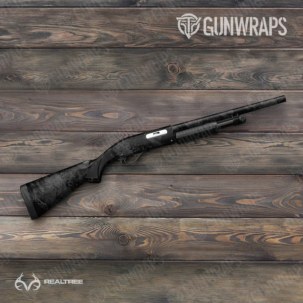 Realtree WAV3 Black Shotgun Gun Skin Vinyl Wraps
