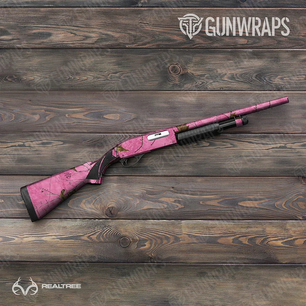 Realtree XTRA Colors Pink Shotgun Gun Skin Vinyl Wraps