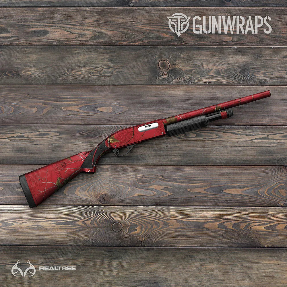 Realtree XTRA Colors Red Shotgun Gun Skin Vinyl Wraps