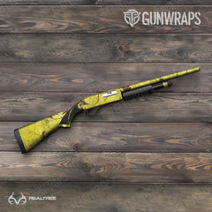 Realtree XTRA Colors Yellow Shotgun Gun Skin Vinyl Wraps