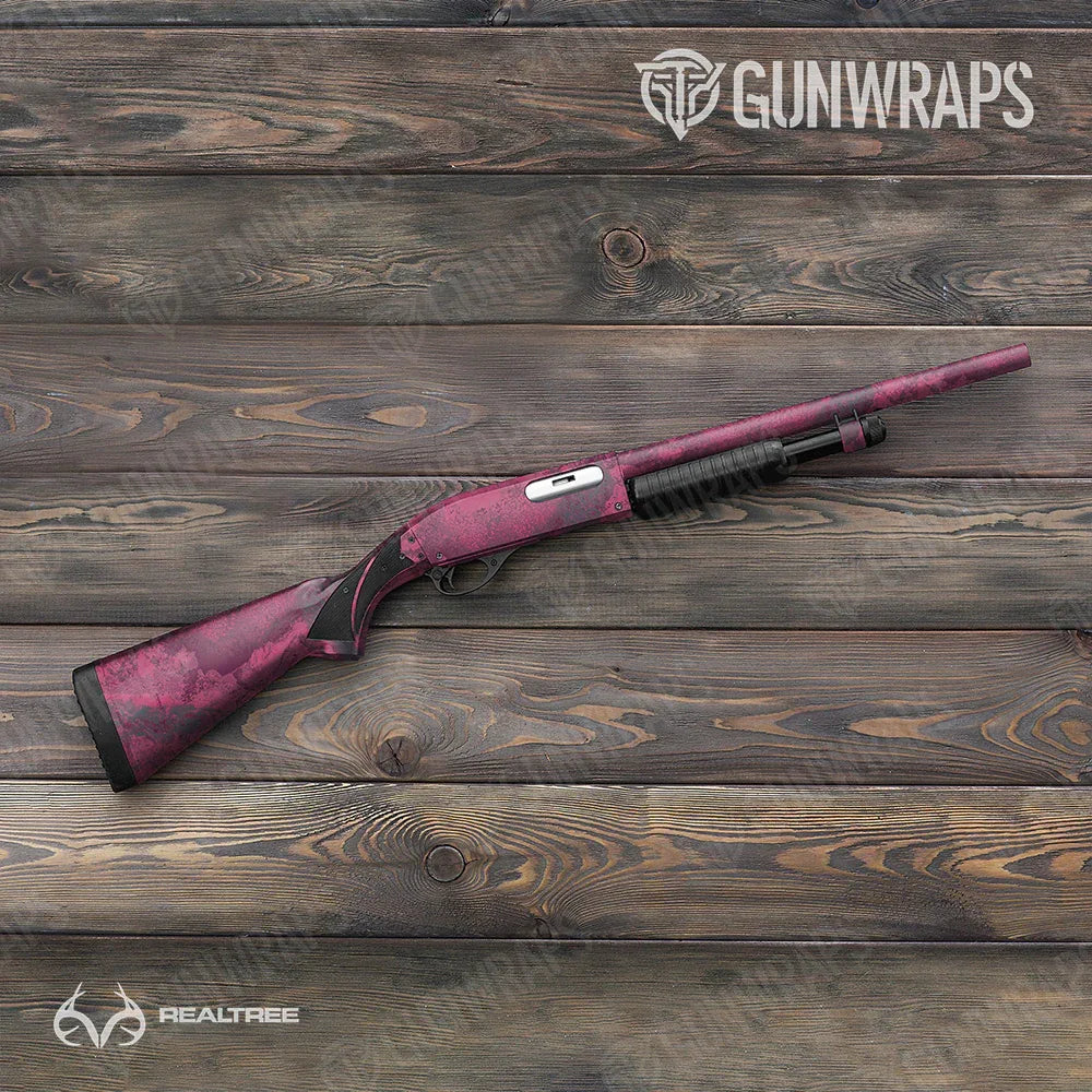 Realtree XTREME Dark Magenta Shotgun Gun Skin Vinyl Wraps