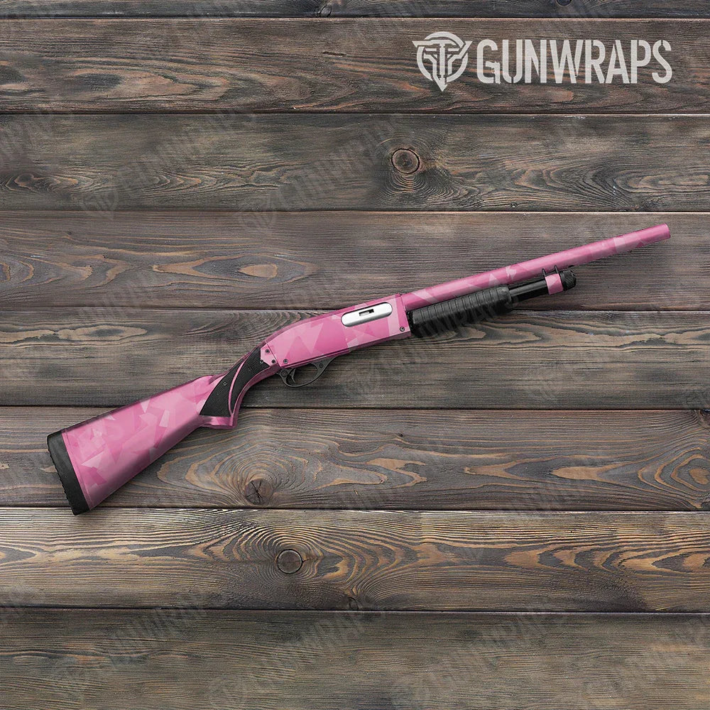 Shattered Elite Pink Shotgun Gun Skin Vinyl Wraps