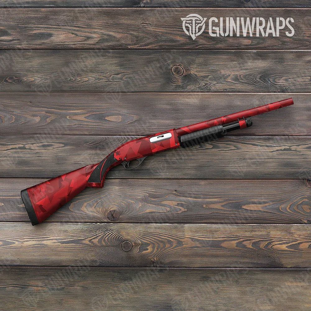 Shattered Elite Red Shotgun Gun Skin Vinyl Wraps
