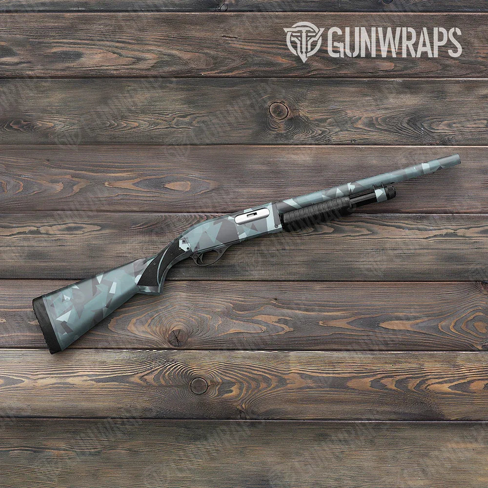 Shattered Overcast Shotgun Gun Skin Vinyl Wraps