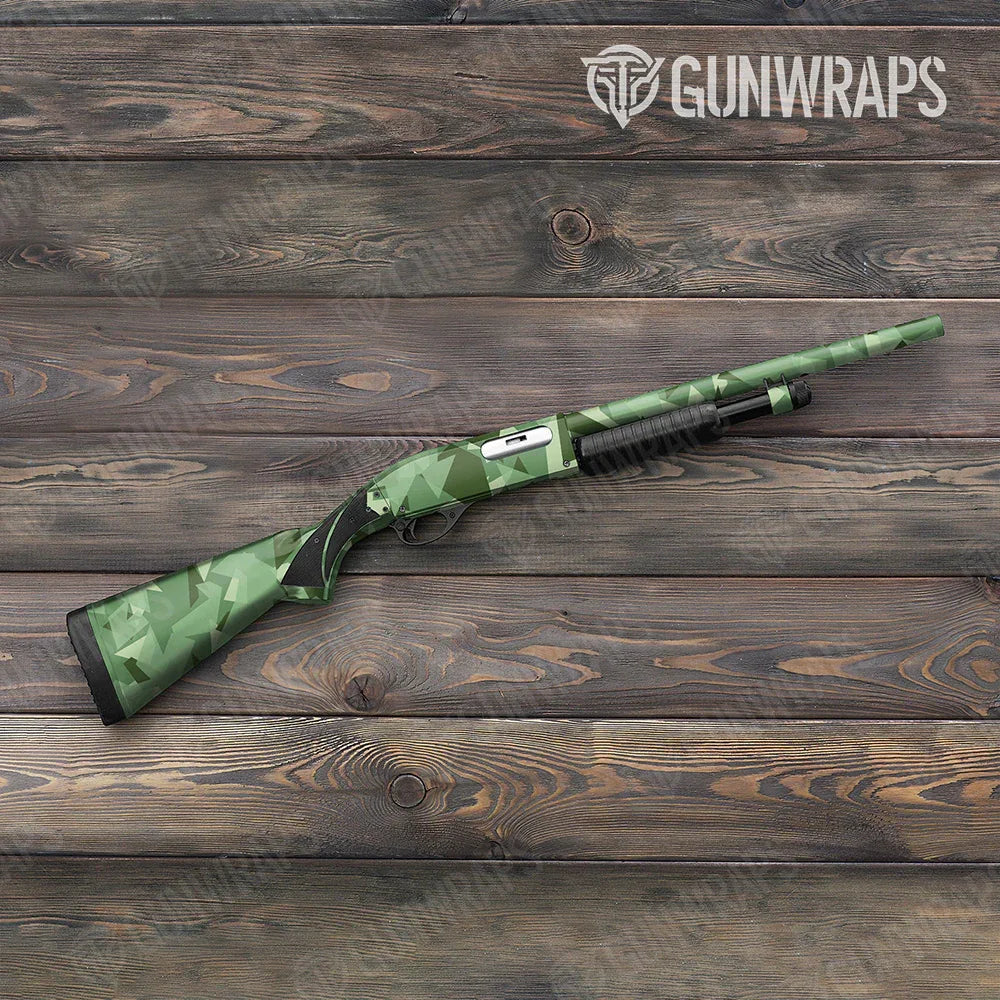 Shattered Pistachio Shotgun Gun Skin Vinyl Wraps