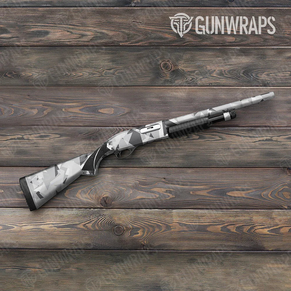 Shattered Snow Shotgun Gun Skin Vinyl Wraps
