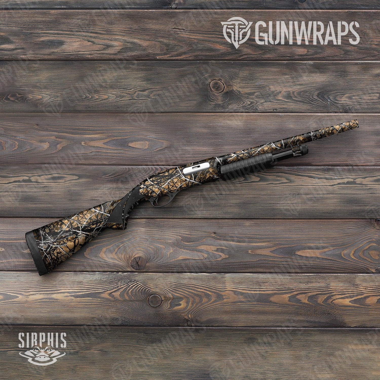 Sirphis Outshine Shotgun Gun Skin Vinyl Wraps