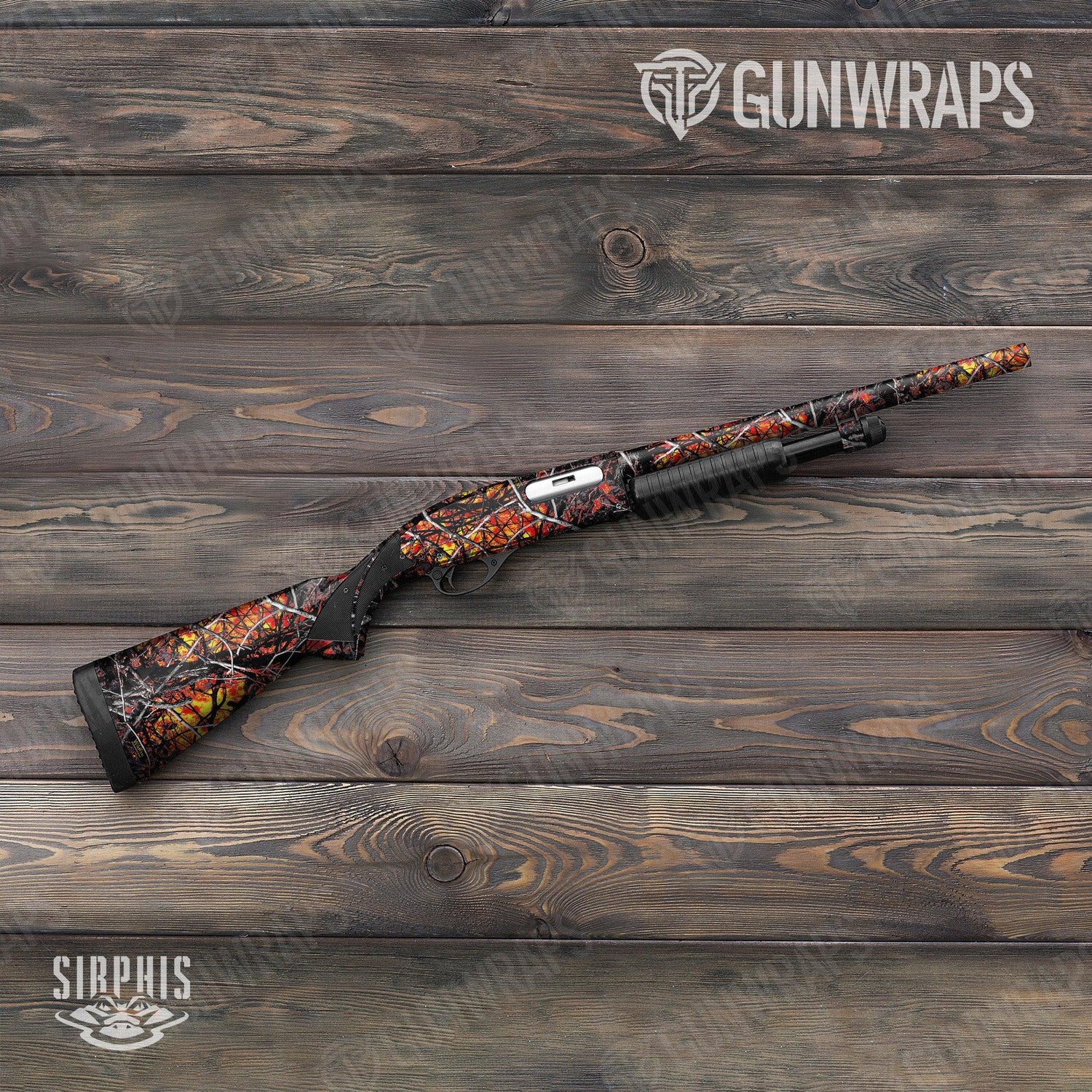 Sirphis Wildfire Shotgun Gun Skin Vinyl Wraps