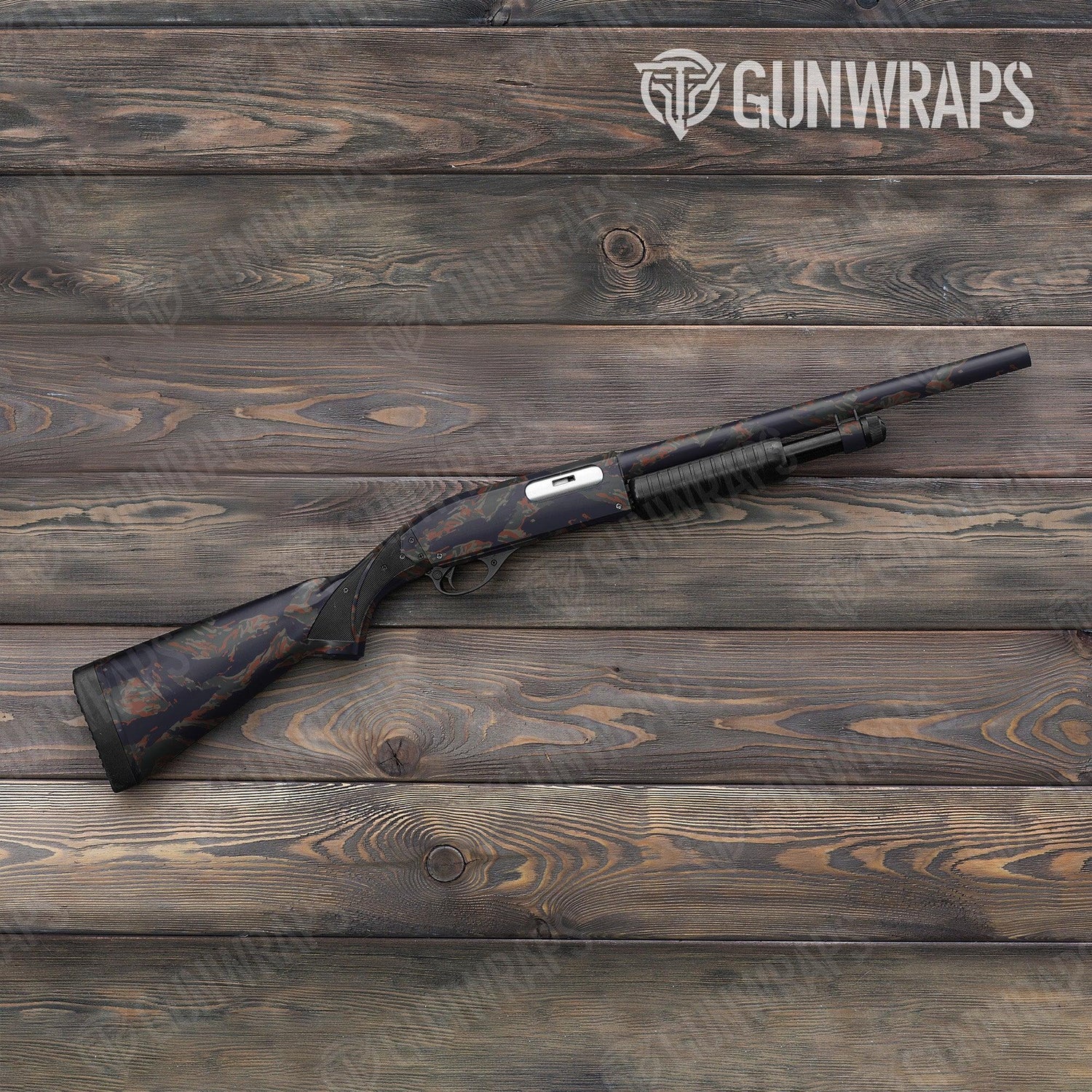 Vietnam Tiger Stripe Blue Copper Shotgun Gun Skin Vinyl Wraps