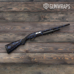 Vietnam Tiger Stripe Blue Midnight Shotgun Gun Skin Vinyl Wraps
