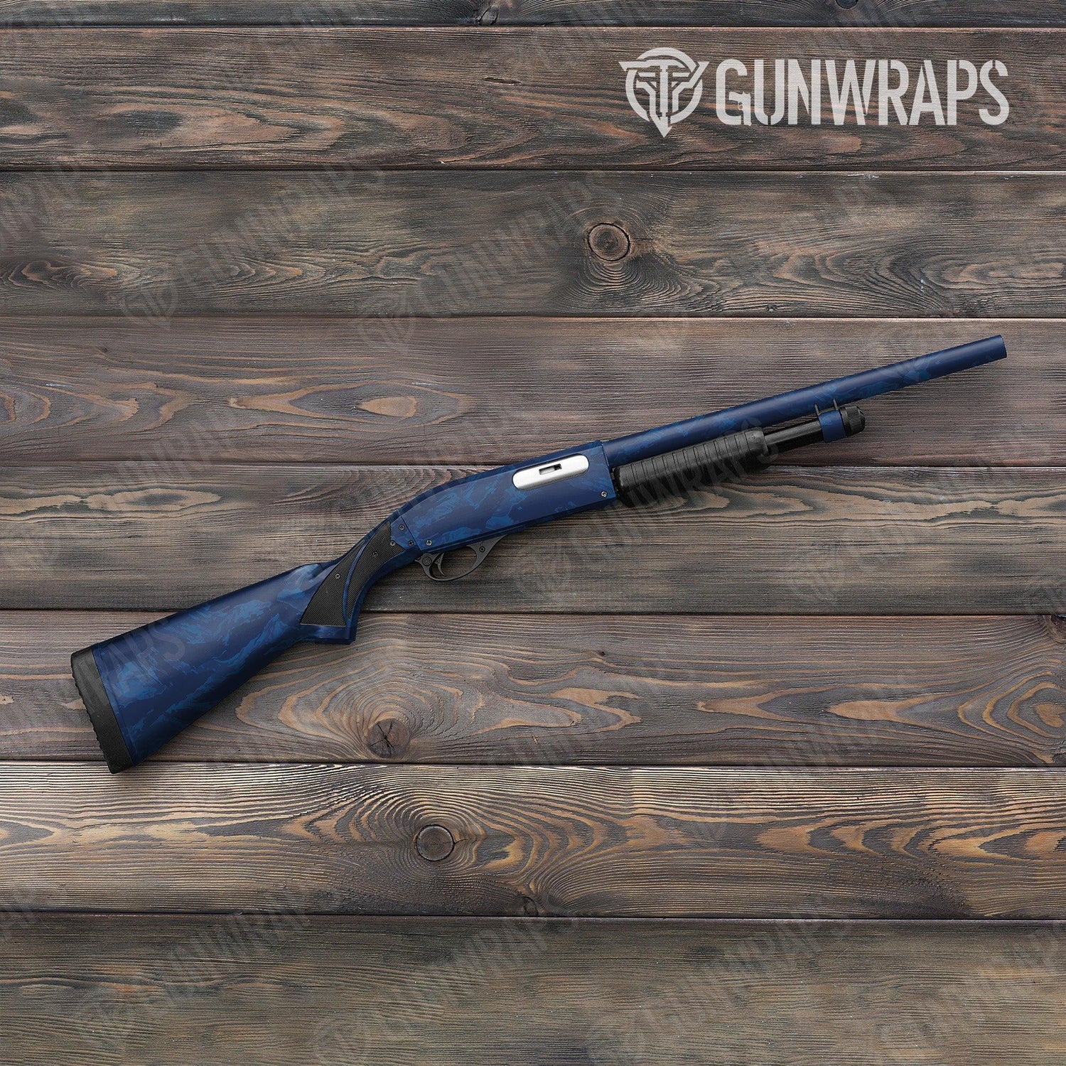Vietnam Tiger Stripe Elite Blue Shotgun Gun Skin Vinyl Wraps