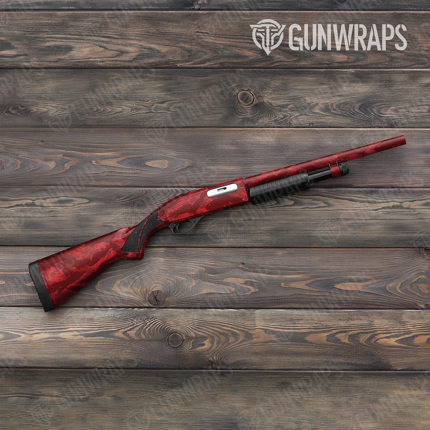 Vietnam Tiger Stripe Elite Red Shotgun Gun Skin Vinyl Wraps