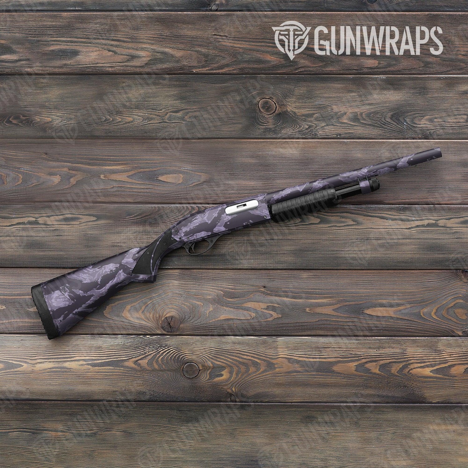 Vietnam Tiger Stripe Lilac Shotgun Gun Skin Vinyl Wraps