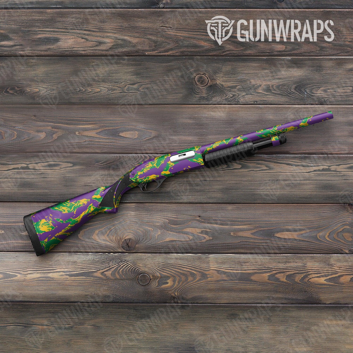 Vietnam Tiger Stripe Mardi Gras Shotgun Gun Skin Vinyl Wraps