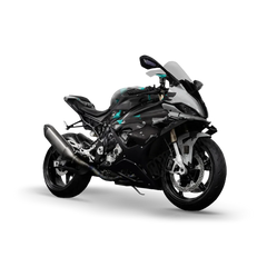 Broken Plaid Tiffany Blue Tiger Sports Bike Wraps