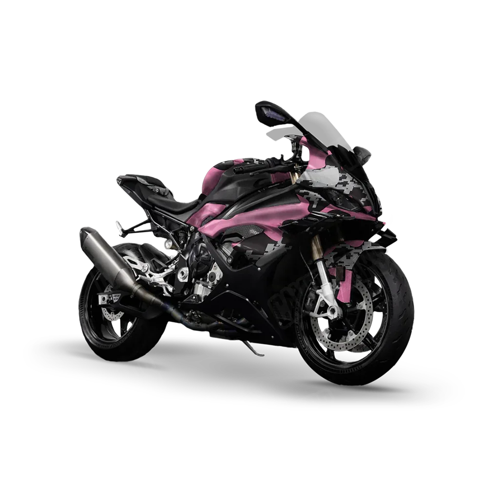 Compound Pink Tiger Sports Bike Wraps