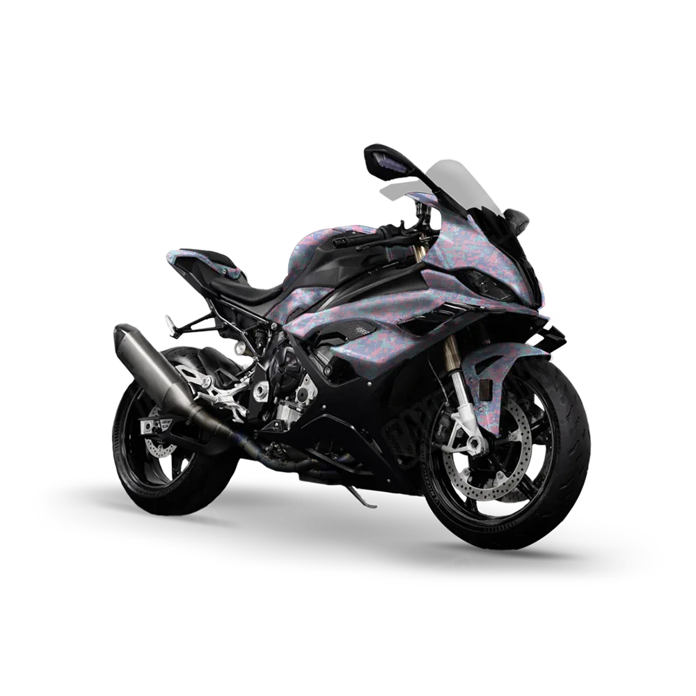 Digital Cotton Candy Sports Bike Wraps