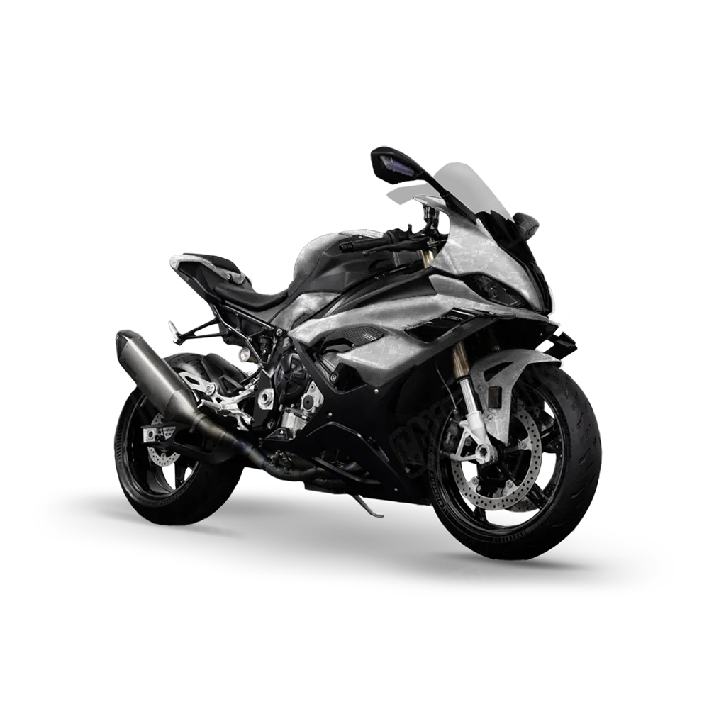 Digital Elite White Sports Bike Wraps