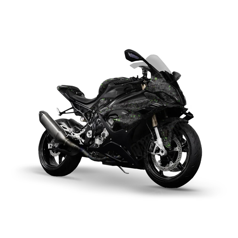 Digital Metro Green Sports Bike Wraps