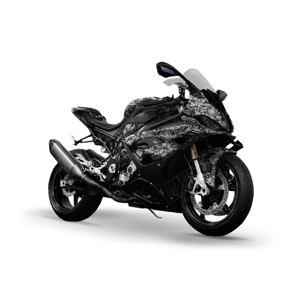 Digital Urban Pink Sports Bike Wraps